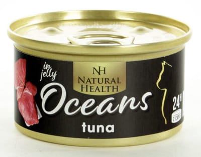 Natural Health Cat Oceans Tuna Multipack 24 X 85 Gram + Gratis Schuurman Snack