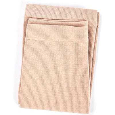 Chaussettes de compression médicale montantes jusqu'au genou 20-30 Mmhg Support Ferme Varices Attelle Thérapeutique pour Jambes Femmes Bout Fermé beige