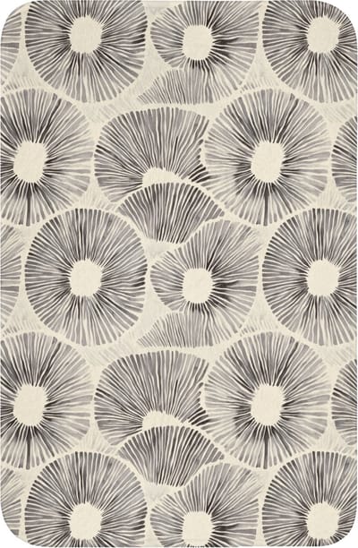 WC mat 40x60 cm - Antislip - Cirkels - Patroon - Zwart - Toiletmat - Vloermat - Douchemat - Toilet tapijt - Toiletmatten