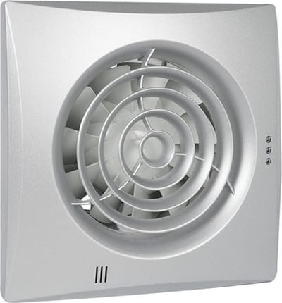 Badkamer-/ toiletventilator Silencio 100 T aluminium