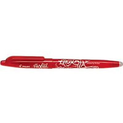 Rollerbalpen FRIXION BALL, rubberen punt, diameter navulstation 1 mm, lijndikte 0,6 mm, 12 st., rood