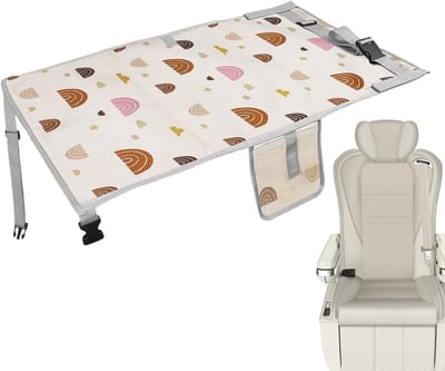 Kinder Reis Zitverlenging - Vliegtuig Babybed - Comfortabel Reizen - Opvouwbaar Compact - 76x44.5 cm - Zwart