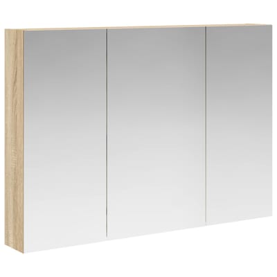 vidaXL - Badkamerspiegelkast - Sonoma - Eik - 100 - x - 14,5 - x - 70 - cm - Bewerkt - hout