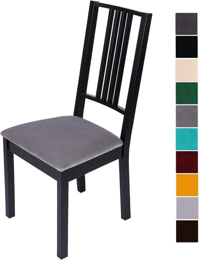 Universele en Wasbare Stoelhoes voor Eetkamerstoelen - 4 Stuks - Duurzaam en Eenvoudig te Reinigen in Silvergrijs