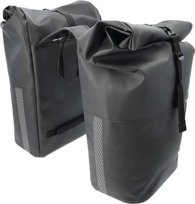 New Looxs Fietstas Dubbel Nyborg 34 Liter Zwart