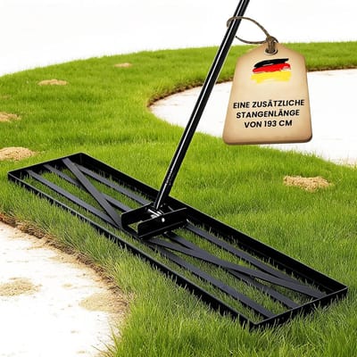 Gazonhark - Gazonrakel - Tuinonderhoud - 75 cm werkbreedte - 75 cm