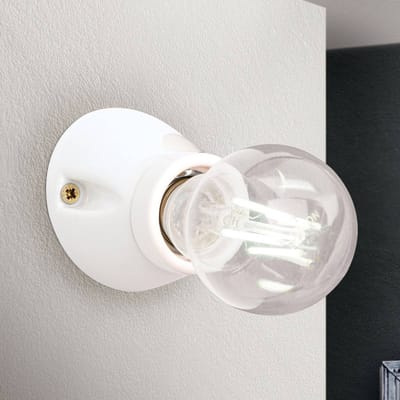 ORION Wandlamp Frost keramiek, wit