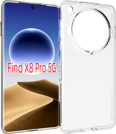 MobyDefend Hoesje - Geschikt voor Oppo Find X8 Pro - Transparante TPU Backcover - Volledig Doorzichtig