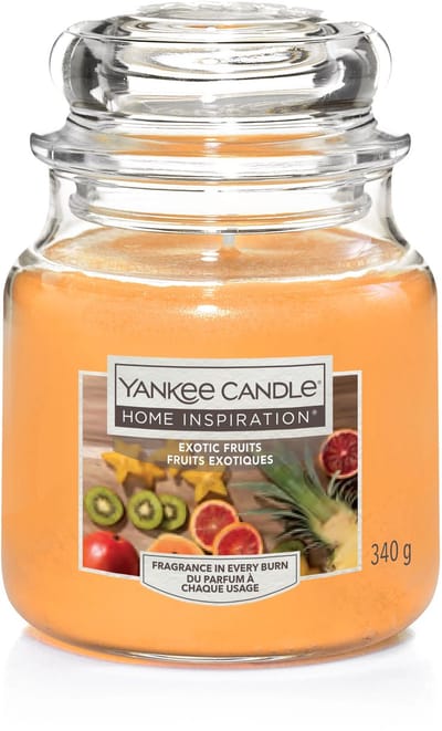 Yankee Candle Home Inspiration - Exotic Fruits Medium Geurkaars - 75 branduren