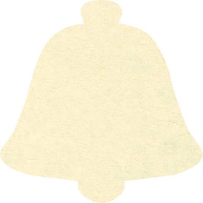 Kerstbel vilt onderzetters - Creme - 6 stuks - ø 10 cm - Kerst onderzetter - Tafeldecoratie - Glas onderzetter - Kerst tafelen - Woondecoratie - Tafelbescherming - Onderzetters voor glazen - Keukenbenodigdheden - Woonaccessoires - Tafelaccessoires