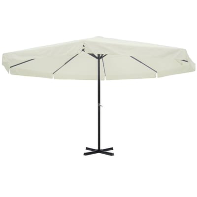 vidaXL - Parasol - Samos - 500 - cm - aluminium - wit