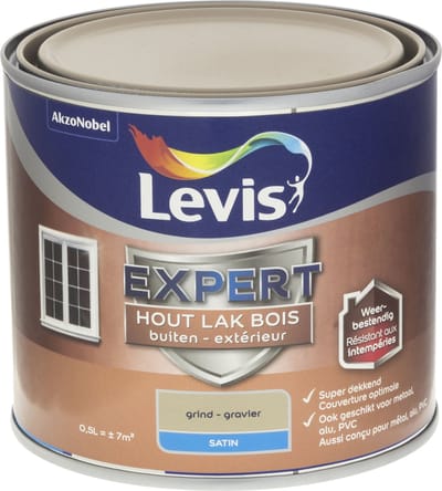 Levis - Expert Hout Lak Buiten Satin - Grind - 0,5 L