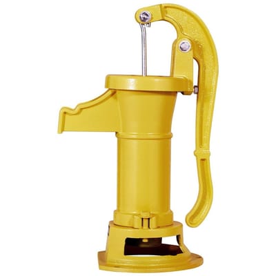 Goed Hand Zuigerpomp, 25 ft Maximale Opvoerhoogte, Antiek Gietijzeren Handmatige Hand Waterpomp, NPT 1-1/4 inch Aansluiting, Eenvoudige Installatie, Ouderwets voor