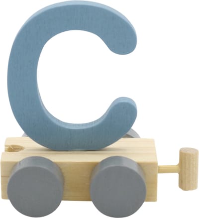 Lettertrein C blauw | * totale trein pas vanaf 3, diverse, wagonnetjes bestellen aub
