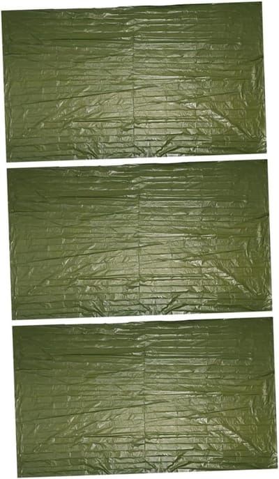 Nooddekens Set - Isolerende Deken - Buiten Overleven - Houdt 90% Warmte Vast - 3 Stuks 210x130cm - Zilverkleurig