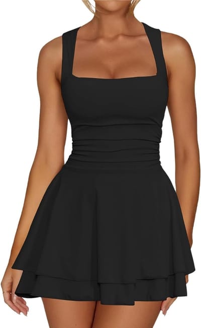 Solidchoice - Elegante Zomerjurk met Vierkante Halslijn voor Feestelijke Gelegenheden