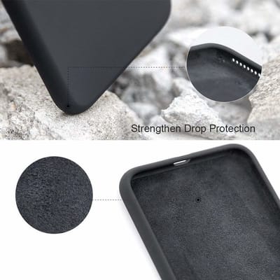 ShieldCase Silicone case geschikt voor Apple iPhone SE 2020 / SE 2022 hoesje - optimale bescherming - perfecte pasvorm - TPU Materiaal - zwart