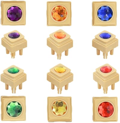 Eduplay bouwstenen STEM accessoire 72 edelsteen blokken speelgoed.
