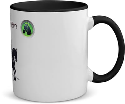 Akyol - paardrijden met naam vrouw koffiemok - theemok - zwart - Paardrijden - vrouwen en meisjes - cadeau - verjaardag - geschenk - gepersonaliseerd - 350 ML inhoud