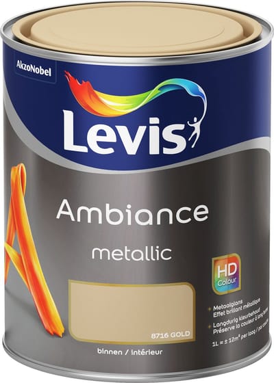 Levis - Ambiance Mur Metallic - Goud - 1 L