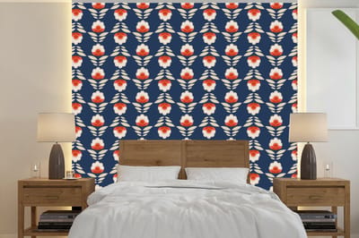 Behang - Fotobehang Patronen - Abstract - Bloemen - Breedte 240 cm x hoogte 240 cm