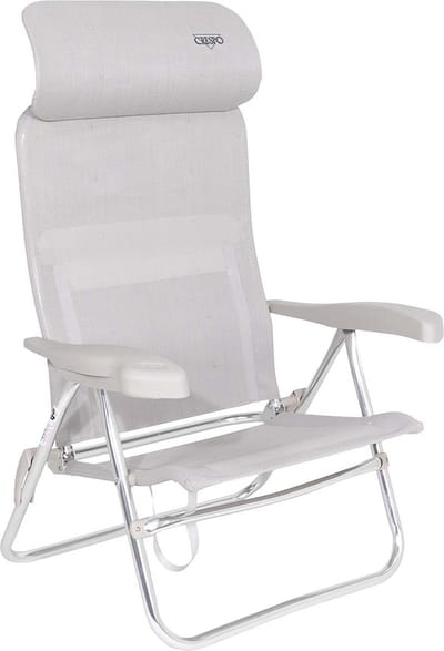 Crespo - Strandstoel - AL/205 - Compact - Licht grijs