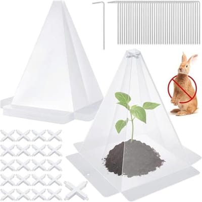 20 Stuks Plantenafdekkingen voor Tuinplanten - Opvouwbaar Mini-Broeikas voor Bescherming tegen Weersinvloeden