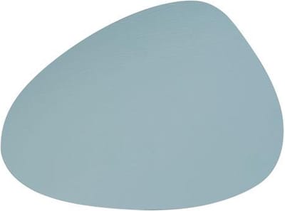 Cosy & Trendy Placemat Leder Lichtblauw Ei-vormig Orga