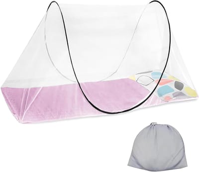 Vouwbaar muskietennet 200 x 100 x 70 cm voor camping, pop-up ontwerp, effectief tegen muggen en insecten