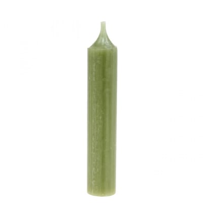 Taper kaars groen effen premium kaarsen 120mm/Ø21mm 6st, 6 Stück