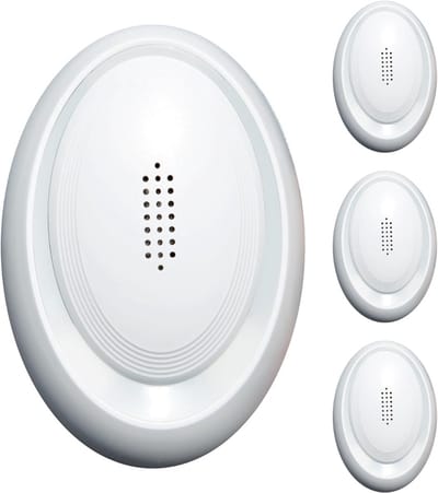 SAVI® Muizenverjager Ultrasoon Binnen - Muizenval - Muizenvallen voor Binnengebruik - Wit - 9cm x 5cm x 6cm