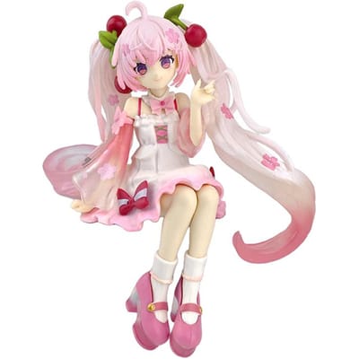 Hatsune Miku Anime figuur Roze Jurk Sakura Miku Ver PVC Model Actie Speelgoed Kers Roze Bloesem Decoratie Verzamelen Cadeau