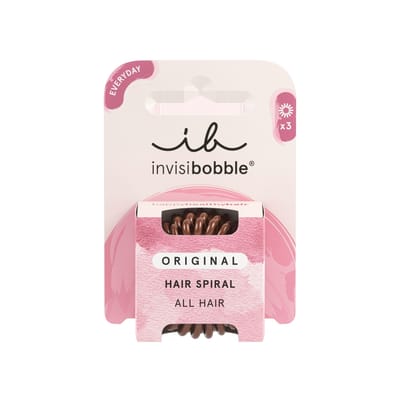 Rubber Hair Bands Invisibobble Original Brown (3 Units)