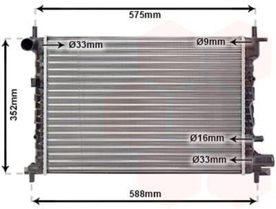 Van Wezel - RADIATOR VOOR FORD FIESTA IV 1995-1999 1001859