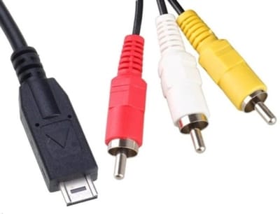 OneOne 1,5m Composiet Audio Video kabel. AV kabel past op Panasonic Lumix DMC-GH2, DMC-TS1, DMC-TS2, DMC-TZ10, DMC-TZ6, DMC-TZ65, DMC-TZ7, DMC-TZ9, DMC-ZS1, DMC-ZS3, DMC-ZS6, DMC-ZS7, K1HA14CD0001