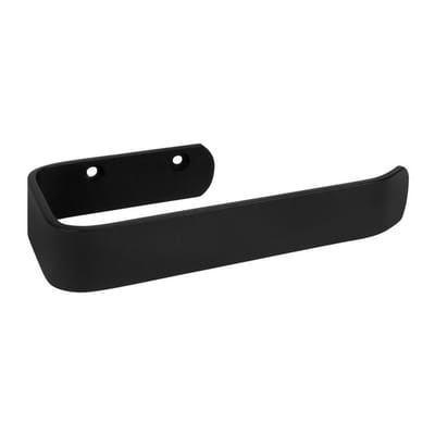 Toiletrol houder - WC rol ophanger - WC rol aan muur - Schroefbevestiging - Aluminium - Zwart - Toiletpapier houder - Toiletrolhouder - Wandmontage - Badkamer accessoire - Jonyx