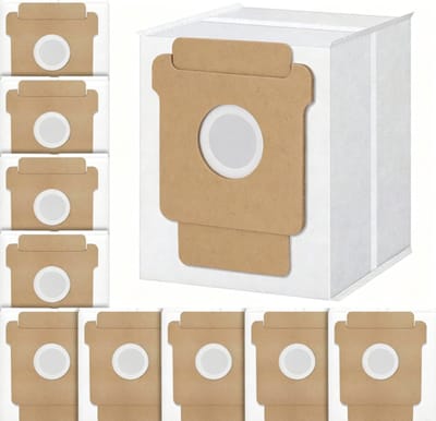 10 stuks stofzakken voor iRobot Roomba Essential 104 Vac/104 Combo/105 Vac/105 Combo/Plus 404/405/505 Combo/504 Vac/Max 705 Vac&Combo/Q0520 robotstofzuiger - wegwerpstofzakken voor Roomba