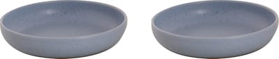 Palmer - Sandy Loam - Bord diep - Pastabord - 2 stuks - ø 22 cm - Blauw - Stoneware - Bordenset