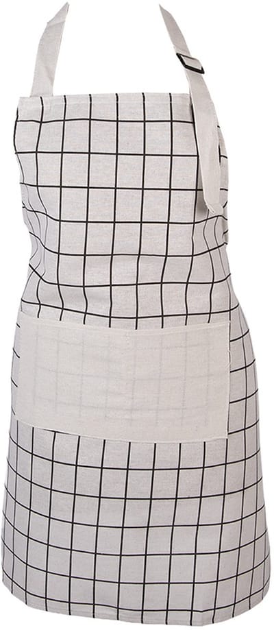 Clayre & Eef Keukenschort 69x68 cm Beige Polyester