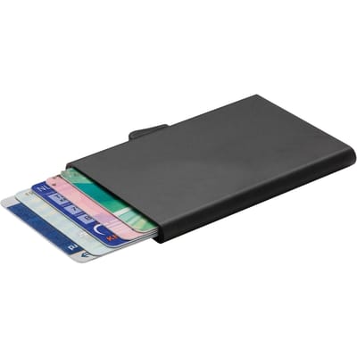 C-Secure Aluminium RFID-blokkerende kaarthouder One Size zwart