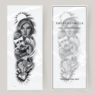 Nep tattoo sleeve gokken | Neptattoo volwassenen | Tijdelijke tattoo voor volwassenen | Temporary tattoo | Plaktattoos voor volwassenen | Neptattoos | Probeer zorgeloos een tattoo | tattforaweek