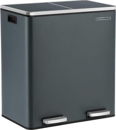 MIRA Home - Pedaalemmer - Pedaalemmer donkerblauw - Keuken - Kunststof - 58.6x32x65
