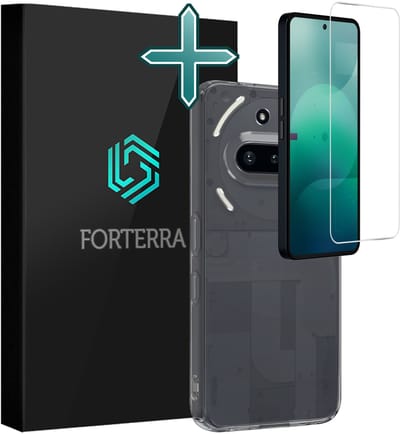 Hoesje Met Screenprotector - Geschikt voor Nothing Phone (3a) - Sterk & Shockproof - Telefoon Hoes - Back Cover - Siliconen Case - Transparant