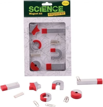 Science explorer magnetenset met accessoires 13 delig - Wetenschap speelgoed voor kinderen - Experimenten magneetjes