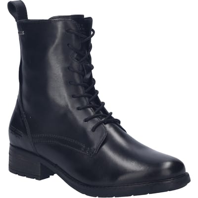 Josef Seibel - KATE 50 - Hoge sneakersVeterbootsDames veterschoenenDames sneakersHalf-hoge schoenen - Kleur: Zwart - Maat: 39