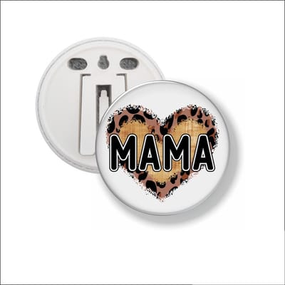 Button Met Clip 58 MM - Mama