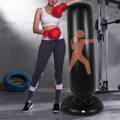 Bokszak PVC Fitness Hit Sandbag Volwassenen Kinderen - Olaasbare Kolom Tumbler