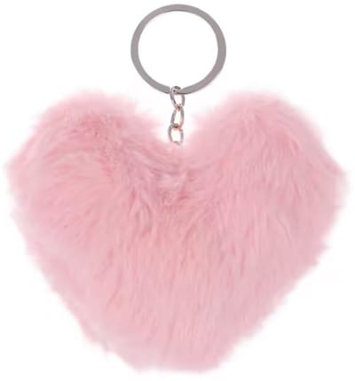 CHPN - Pluche Harten Sleutelhanger - Roze Hartjes Sleutelhanger - Valentijn - Valentijnscadeau - Sleutelhanger in de vorm van een hartje - Roze
