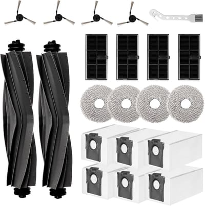 21 stuks accessoires gescht voor Dreame L40 Ultra/X40 Ultra Complete/X40 Master/Mova P50 Pro Ultra robotstofzuiger, reserveonderdelen, accessoireset, hoofdborstel, stofzak, zijborstels