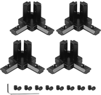 4pcs Hoekverbinding - 3-Weg Profiel Connector voor Standaard Aluminium Extrusie Profiel